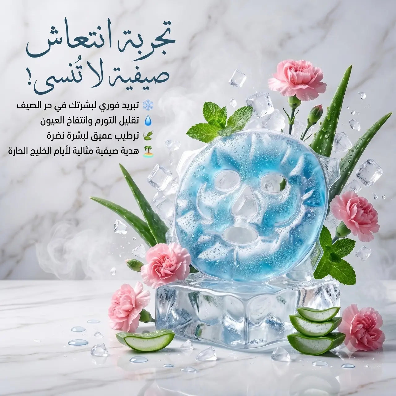ماسك "آيس كير" السحري - لبداية يوم بدون إرهاق ❄️